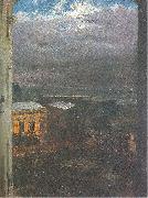 Adolph von Menzel The Anhalter Railway Station by Moonlight oil painting on canvas